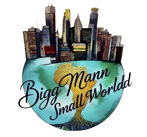 BiggMannSmallWorldd globe and skyline mark